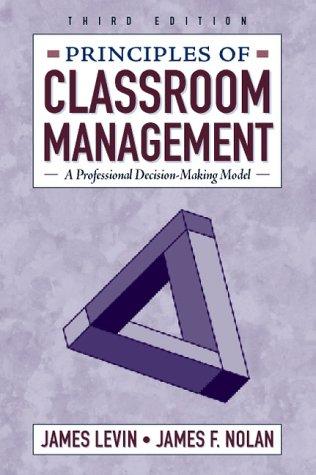 Cover for Principles of classroom management
