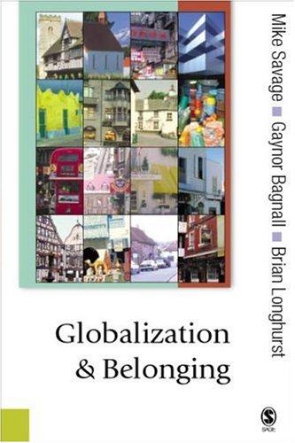 Cover for Globalization and belonging