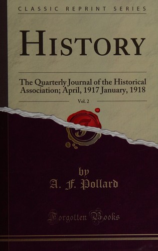 Cover for HISTORY