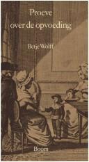 Cover for Proeve over de opvoeding, aan de Nederlandsche moeders