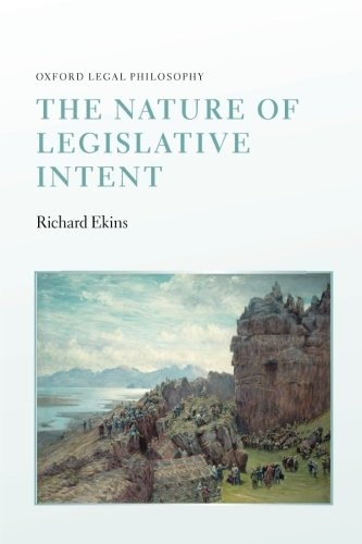Cover for The Nature of Legislative Intent