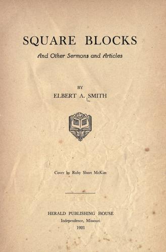 Cover for Square blocks, and other sermons and articles