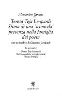 Cover for Teresa Teja Leopardi