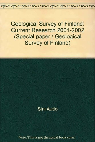Cover for Geological Survey of Finland Current Research 2001-2002
