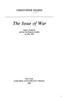 Cover for The issue of war