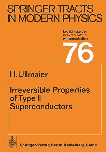Cover for Irreversible Properties of Type II Superconductors