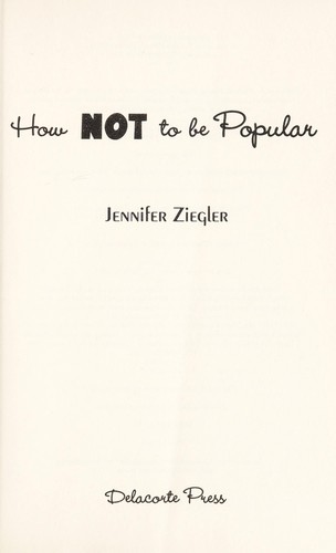 Cover for How not to be popular