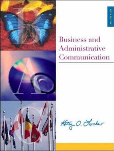 Cover for Business and Administrative Communication with CD, PowerWeb, and BComm Skill Booster