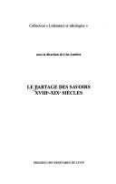 Cover for Le partage des savoirs, XVIIIe-XIXe siècles