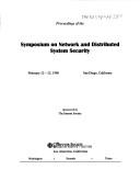Cover for 1996 Symposium on Network and Distrubuted System Security