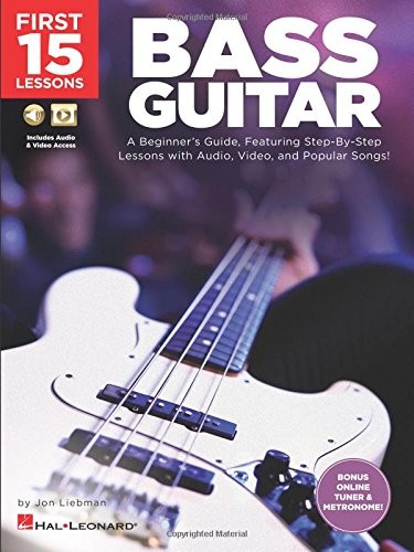 Cover for First 15 Lessons - Bass Guitar