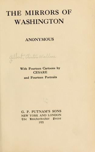Cover for The mirrors of Washington