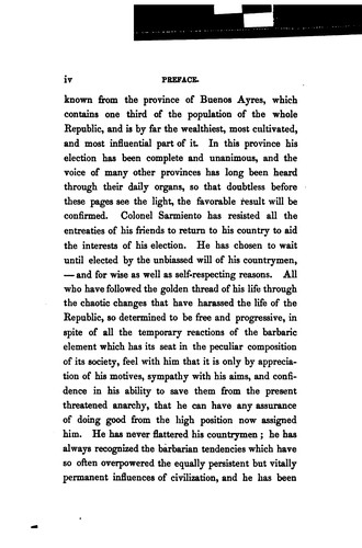 Cover for Life in the Argentine Republic in the Days of the Tyrants: Or, Civilization and Barbarism