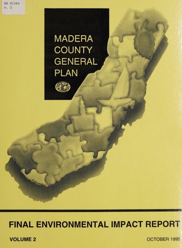 Cover for Madera County general plan