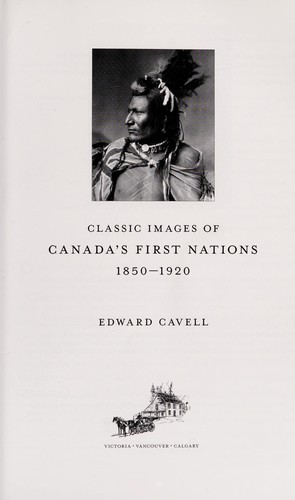 Cover for Classic images of Canada's First Nations