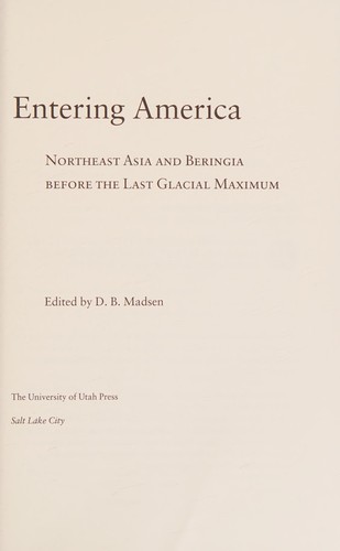 Cover for Entering America