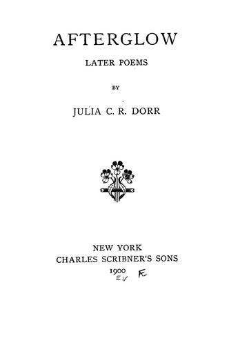 Cover for Afterglow