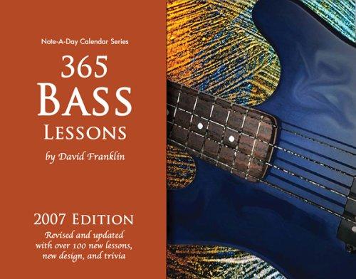 Cover for 365 Bass Lessons 2007 Note-A-Day Calendar for Bass Guitar