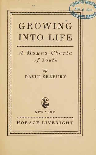 Cover for Growing into life