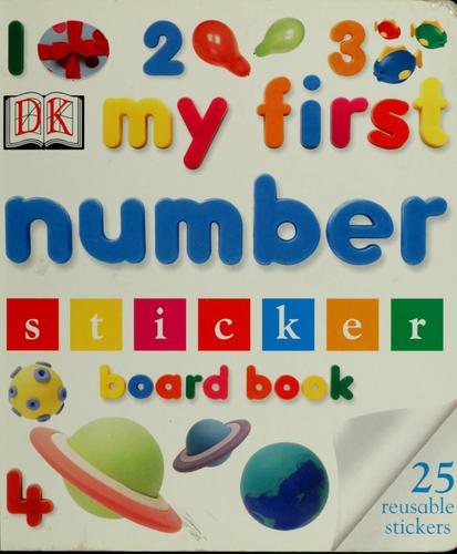 Cover for 123 my first number sticker board book