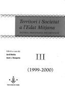 Cover for Territori i Societat a l'Edat Mitjana