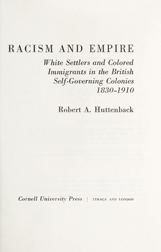 Cover for Racism and Empire
