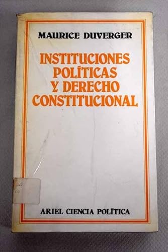 Cover for Instituciones políticas y derecho constitucional