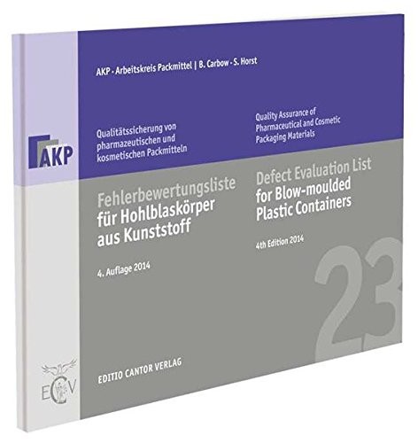 Cover for Fehlerbewertungsliste für Hohlblaskörper aus Kunststoff