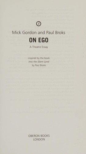 Cover for On ego