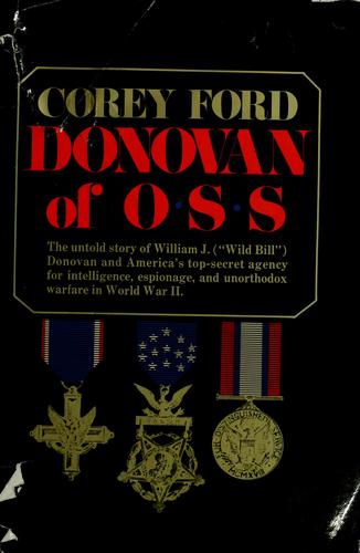 Cover for Donovan of OSS.