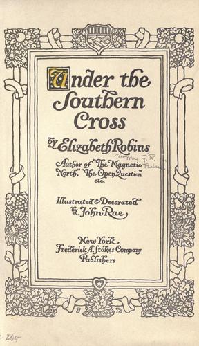 Cover for Under the southern cross