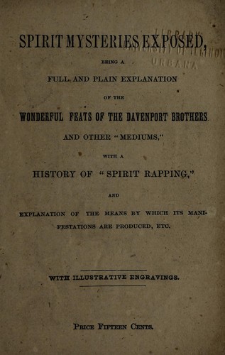 Cover for Spirit mysteries exposed