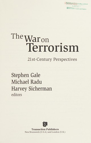 Cover for The war on terrorism