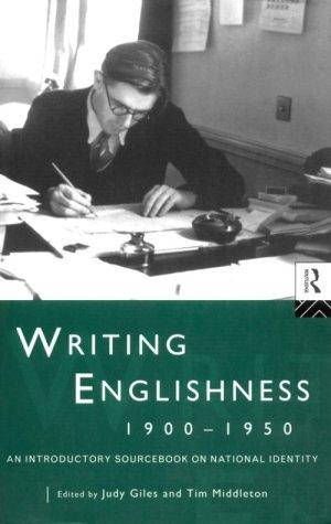Cover for Writing Englishness 1900 - 1950