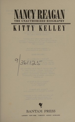 Cover for Nancy Reagan