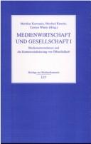 Cover for Medienwirtschaft und Gesellschaft