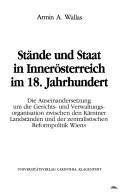 Cover for Stände und Staat in Innerösterreich im 18. Jahrhundert