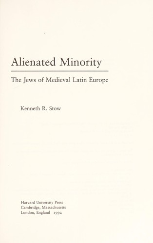 Cover for Alienated minority