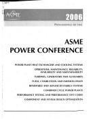 Cover for Proceedings of the ASME Power Conference, 2006