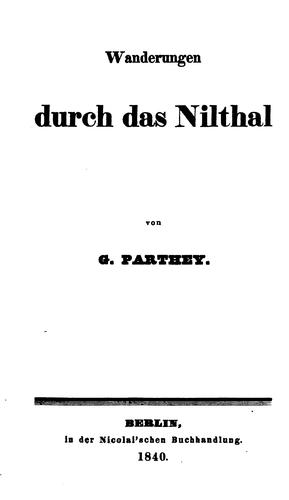 Cover for Wanderungen durch Sicilien und die Levante ...