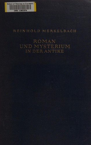 Cover for Roman und Mysterium in der Antike