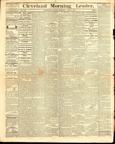 Cover for Cleveland morning leader