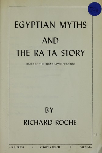 Cover for Egyptian myths and the Ra Ta story