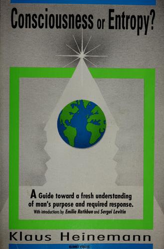 Cover for Consciousness or entrophy?