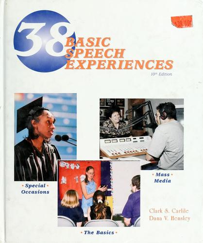 Cover for 38 basic speech experiences