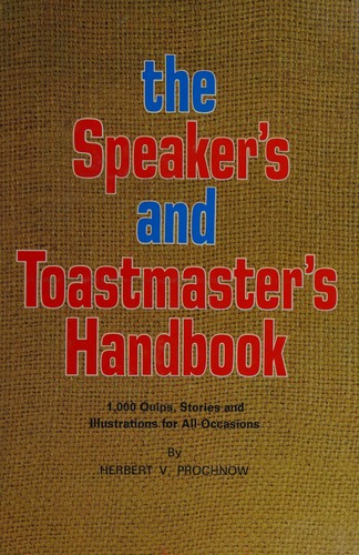 Cover for The speaker's and toastmaster's handbook