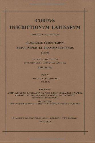 Cover for Corpus Inscriptionum Latinarum