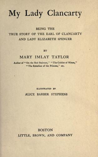 Cover for My Lady Clancarty