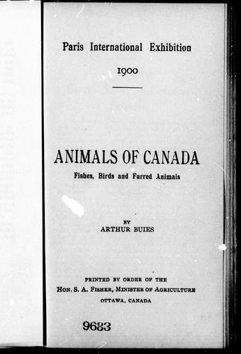 Cover for Animals of Canada