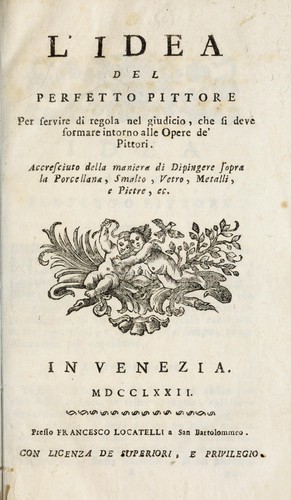 Cover for L'idea del perfetto pittore